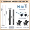 26Pcs Table Saw Crosscut Sled Kit, Table Saw Sled Set