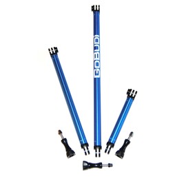 GoBUDi - Juego de Barras de extensión Compatible con Todas Las cámaras GoPro Héroe, Incluye Pernos (Juego de 3 fijos)