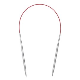 uxcell Size US 6 (4mm) Knitting Needles Circular Needle 16 Inch(40cm) Round Metal Stainless Steel Needle for Handmade Projects DIY Knitting