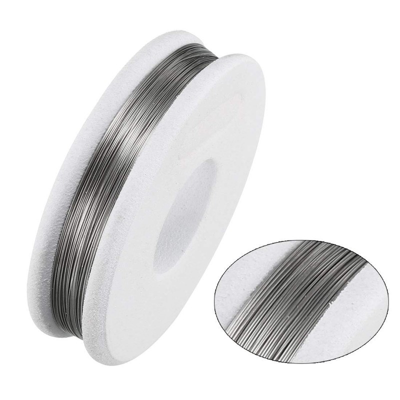sourcing map Resistance Wire 0.2 mm 32AWG Super Fine Heating