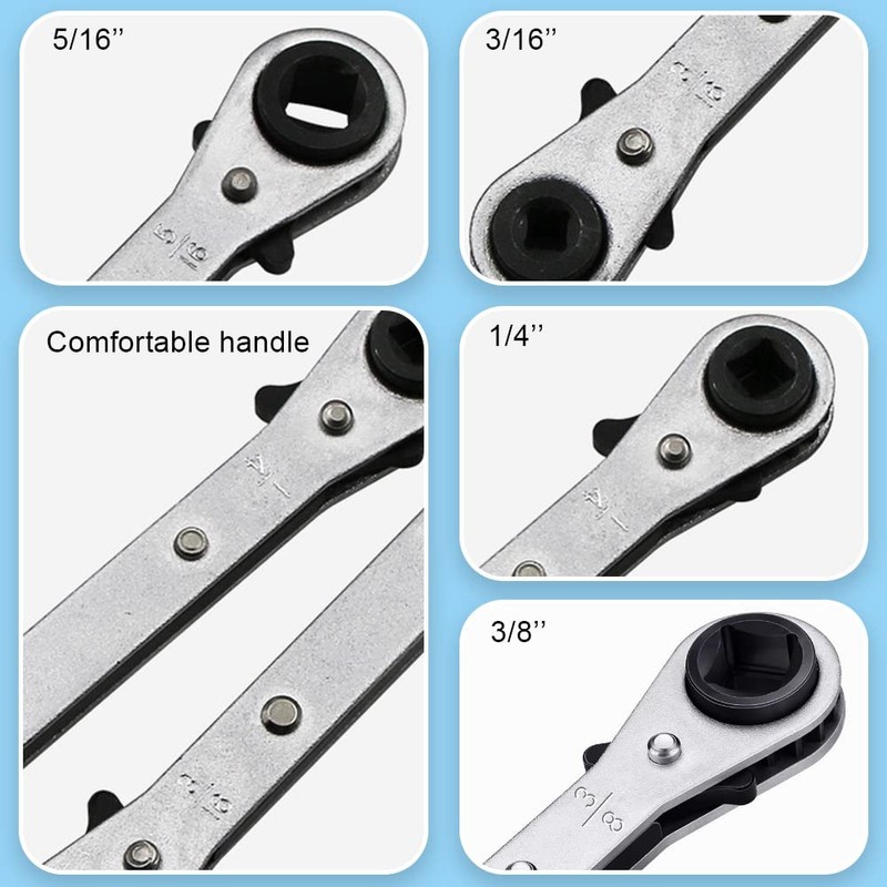 wirepool Ratcheting Air Conditioner Service Wrench Four Different Models Ratchet