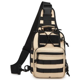 ATBP Small Tactical Sling Backpack Bag for Men Military Shoulder Bag Pack EDC Crossbody Bag for Hiking 7 Liters