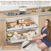 2Pc Pull out Cabinet Organizer,Width (16"-21") and Depth(13"-17"),Expandable With 3