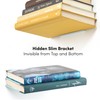 xympo Floating Invisible Bookshelf Wall Mounted (Set of 4) -
