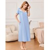 Ekouaer Nightgowns for Women Nightshirts Short Sleeve Soft Sleepwear with