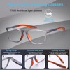 BLOEXCLU 6 Pack Reading Glasses for Men Sports Style Blue