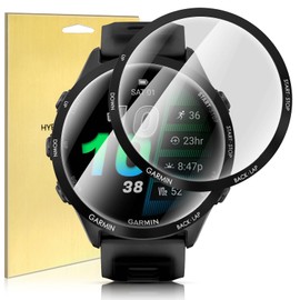 Suoman 2+2 Pack for Garmin Forerunner 970 Smartwatch Screen Protector, Charger Port+ [Anti Scratch] Full Coverage High Definition Soft Protective Film