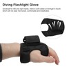 Diving Flashlight Glove Holder Universal Adjustable Soft Underwater LED Torch