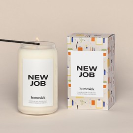Homesick New Job Scented Jar Candle, 13.75-Ounce, Soy Wax, 60-80 Hours Burn Time