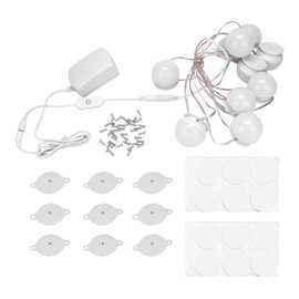 10 LED Dressing Table Makeup Lamp Bathroom Toilet Punch Free Vanity Mirror Light ( White)
