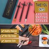 HuaLan 5 Pairs Fiberglass Chopsticks Range Non Slip Reusable