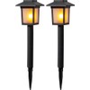 Solcells-pollare Flamman 2p