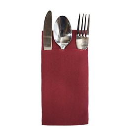 Sassafras Airlaid Paper Table Linens™ Pocket Napkins - Burgundy