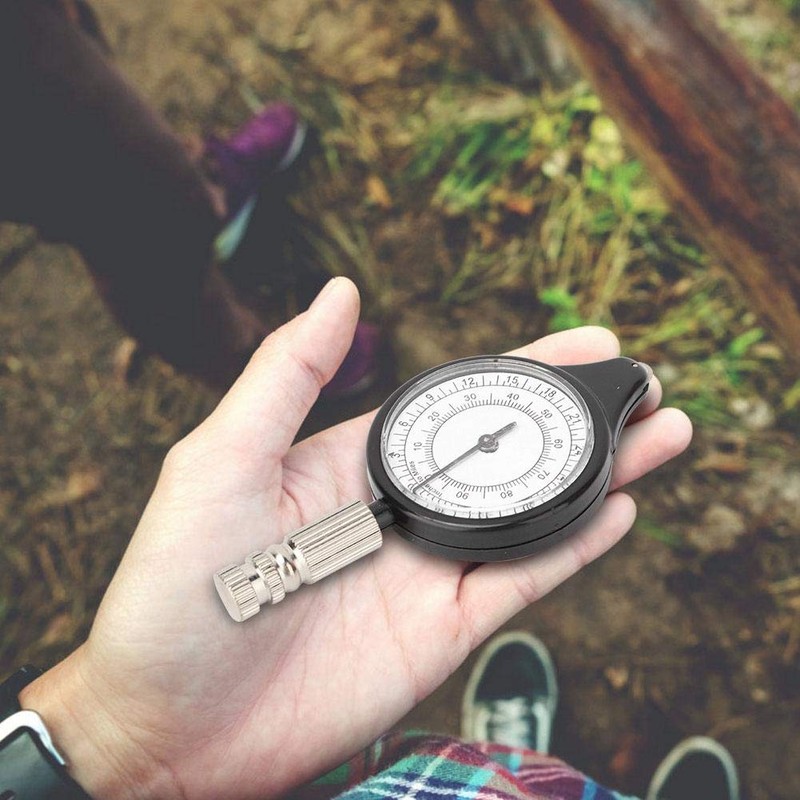 Vbestlife Multifunctional Compass, Mini Outdoor Compass Curvometer Map Measurer Distance