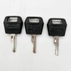 3 Pcs Black Ignition Keys Replacement Key for Case IH