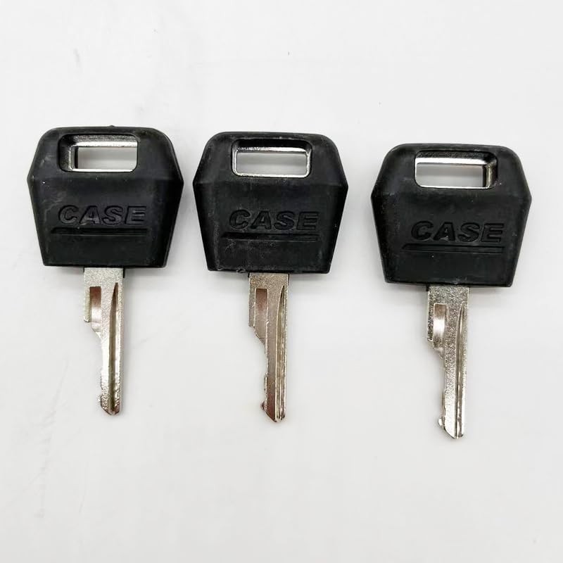 3 Pcs Black Ignition Keys Replacement Key for Case IH