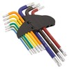 Sealey Ak7193 Trx-Star Key Set 9Pc Colour-Coded Long