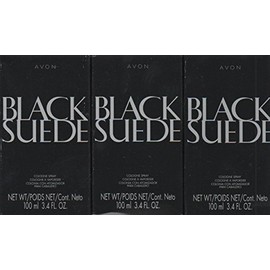 Lot of 3 Avon Black Suede Eau De Toilette Spray 3.4 Ounce Each