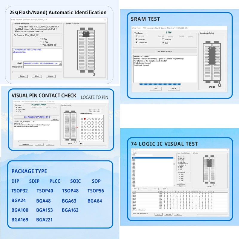 T48 Programmer (TL866-3G) Support 34000+ ICS for with Xgecu T48