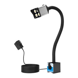 New Magnetic Work Light, 12W Magnetic Lathe Light, IP66 WaterProof Led Machine Light 1200 Lumens for CNC Machine Milling Machine, Drill Press Lighting