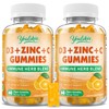Youlikee 2 Pack Vitamin C + D3 + Zinc Gummies