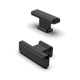 FURNIWARE 10 pcs Cabinet Knobs,Matt Black Drawer Pulls Door Handles,Furniture Cupboard Drawer Cupboard Dresser Handles and Knobs for Kitchen Dresser Drawer Bathroom