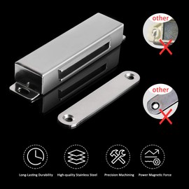 Strong Cabinet Magnets for Closure 60 lbs 3 Pack - Hold Warped Doors Tight