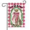 Dyrenson Leopard Welcome Decorative Garden Flag, Jungle Safari Animals