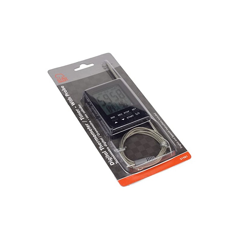 Chef Craft Select Digital Thermometer and Timer with Probe, 7