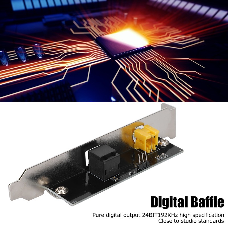 Digital Baffle Universal Motherboard SPDIF Fiber Coaxial GoldPlated Interface DTSAC3LPCM