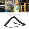 8Pin Speaker Mic Cable Radio Hand Microphone Coiled Cord Replacement