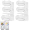 SIXDEFLY RGB Magnetic Suction Spotlight - Battery-Powered, Wireless, Remote Control