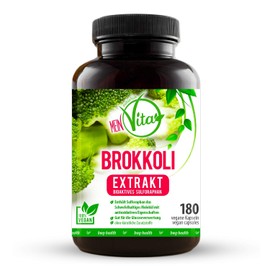 Mein Vita Broccoli Extract 1000 mg (Daily Serving – Hochdosiert – 100% Vegan Capsules – Pack of 180 (107 g)