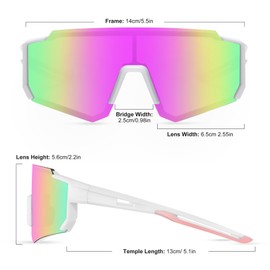 2 Pack Polarized Sports Sunglasses for Men Women Youth Baseball Fishing Running Cycling Golf Trekking TAC Glasses