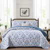 Menghomeus White Quilt Set Queen Boho Bedspread Coverlet Set 3