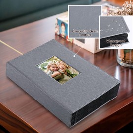 Ywlake Photo Album 10 x 15 300 cm Leather Slip-in Album for Landscape Photos Pictures Grey