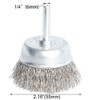 6PCS Stainless Steel Wire Crimped Cup Brush Kit for Drill