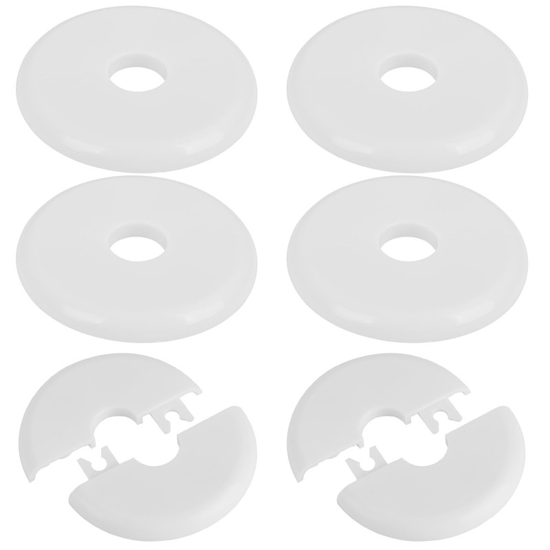 TNJPSEK 6 Pack 17mm Plumbing Cover Decorative Hole Plate, Self-Adhesive