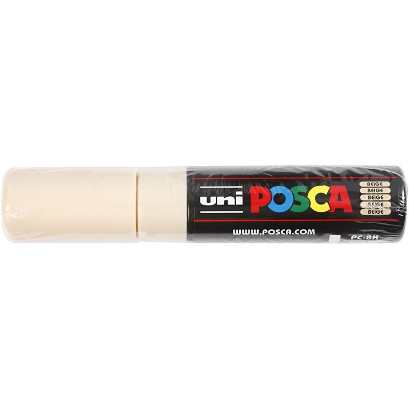 uni-ball Posca PC-8K Broad Chisel Tip Marker - Beige