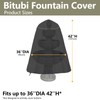 Bitubi Fountain Cover（36"x42"） 600D Oxford Cloth Garden Fountain Statue Protective