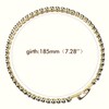 JASKFG Cubic zirconia diamond bracelet (gold and black)