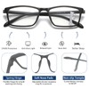 K.LAVER Premium Progressive Multifocal Reading Glasses Photochromic Lens TR90 Black