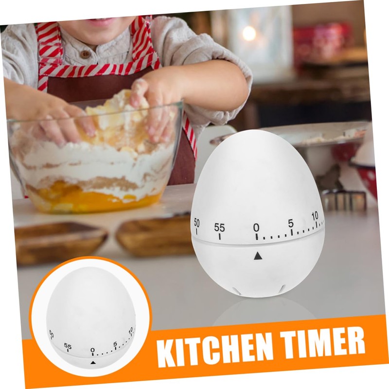 LABRIMP 2pcs Mechanical Egg Timer for Cooking 60 Min Countdown