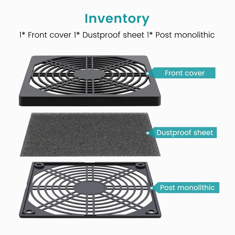 Wathai 80MM PC Fan Dust Filter Cover Computer Mess 4