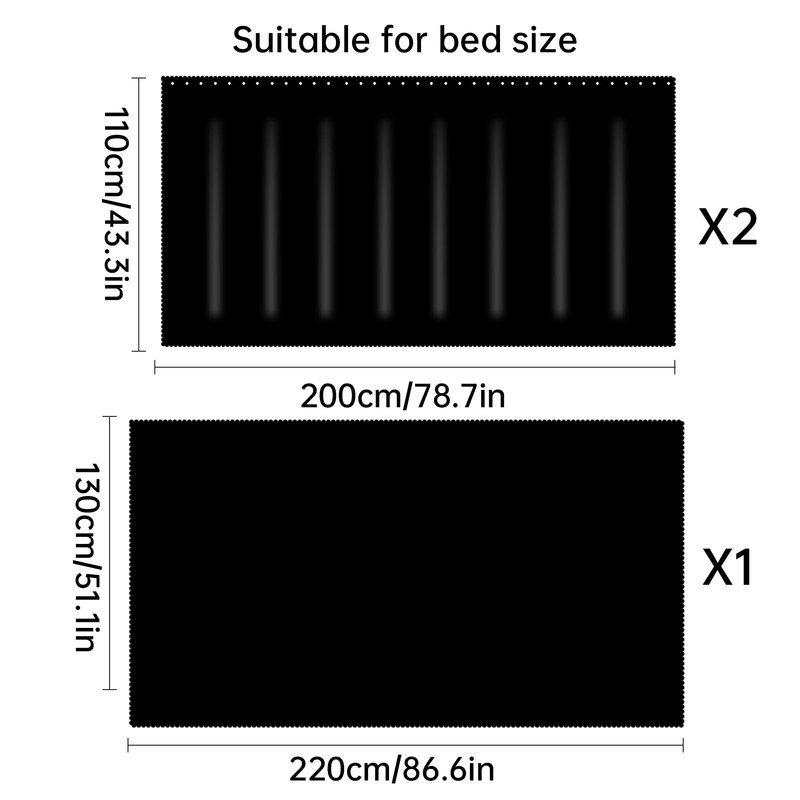 Reberomantique Blackout Bottom Bunk Bed Curtains Underbed Privacy Curtain 2