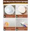 Knockdown Texture Sponges 4Pcs, Sponge for Patch/Repair Ceiling Drywall Wall,