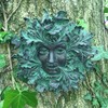 Fiesta Studios Green Spirit Dark Greenman Decorative Garden Wall Plaque.
