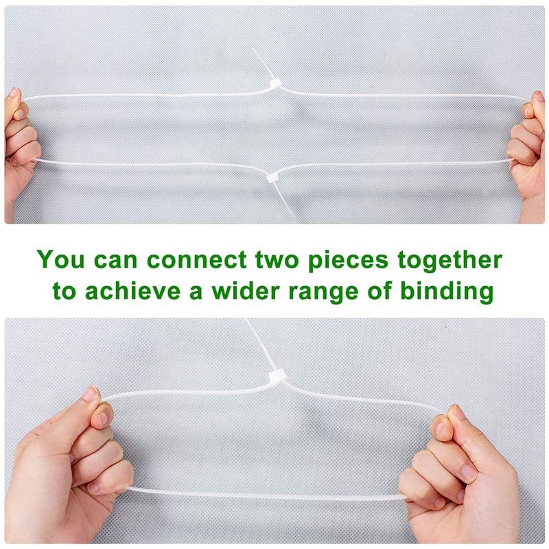 Cable Ties Heavy Duty 600mm×9mm, 100 Pcs Self-Locking Long Tie