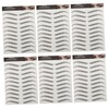 Mobestech -Like Eyebrow Stickers 6 Sheets False Eyebrows Cosmetics for