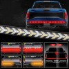 Happybilssbuy LED Tailgate Light Bar 60" Triple Row 5-Function Strip